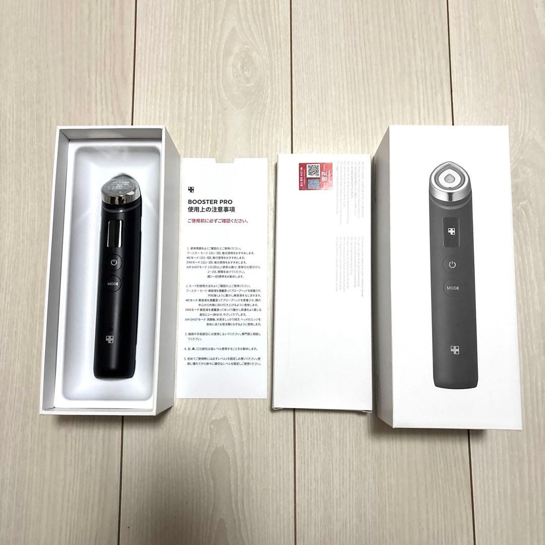 美品　メディキューブ AGE-R ブースタープロ 美顔器 黒 ブラック