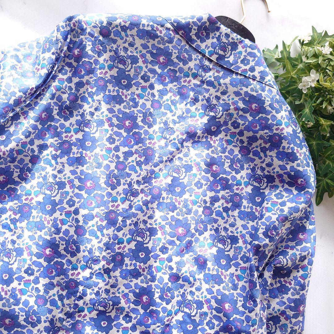 23SS ラ プレスティックウィストン テーラードジャケット 花柄 青 0 S