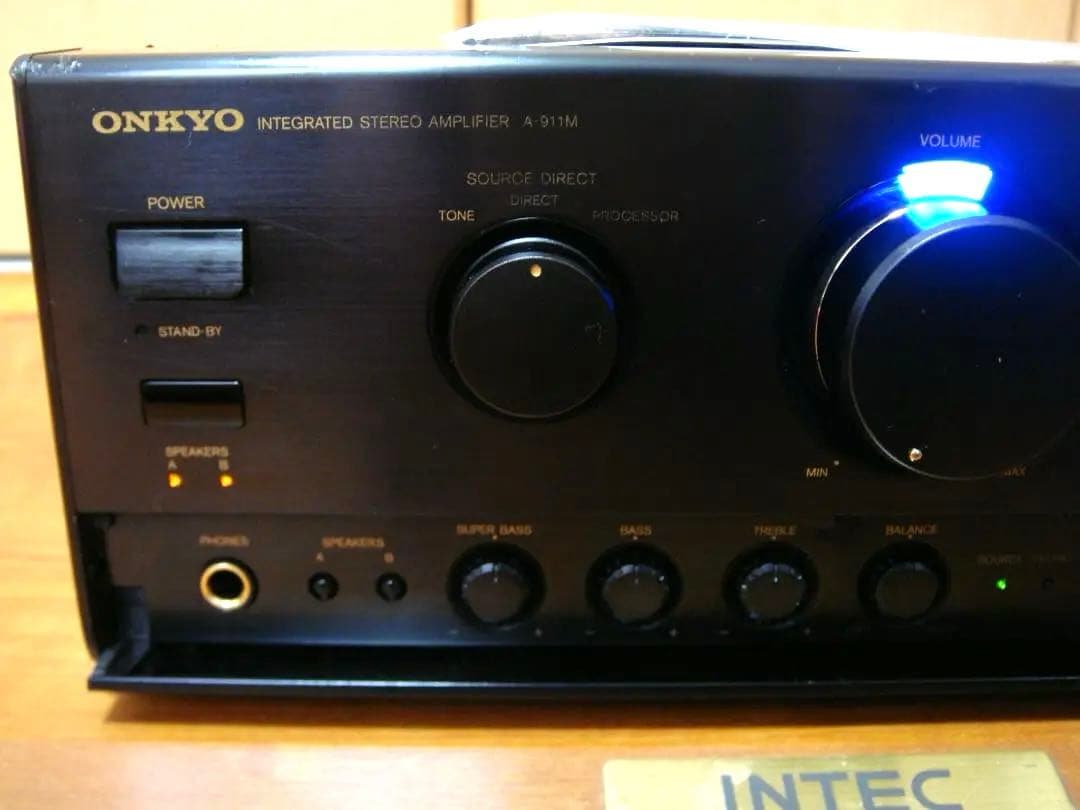 整備済 希少ONKYOオンキョー INTEC275アンプ A-911M黒 取説付