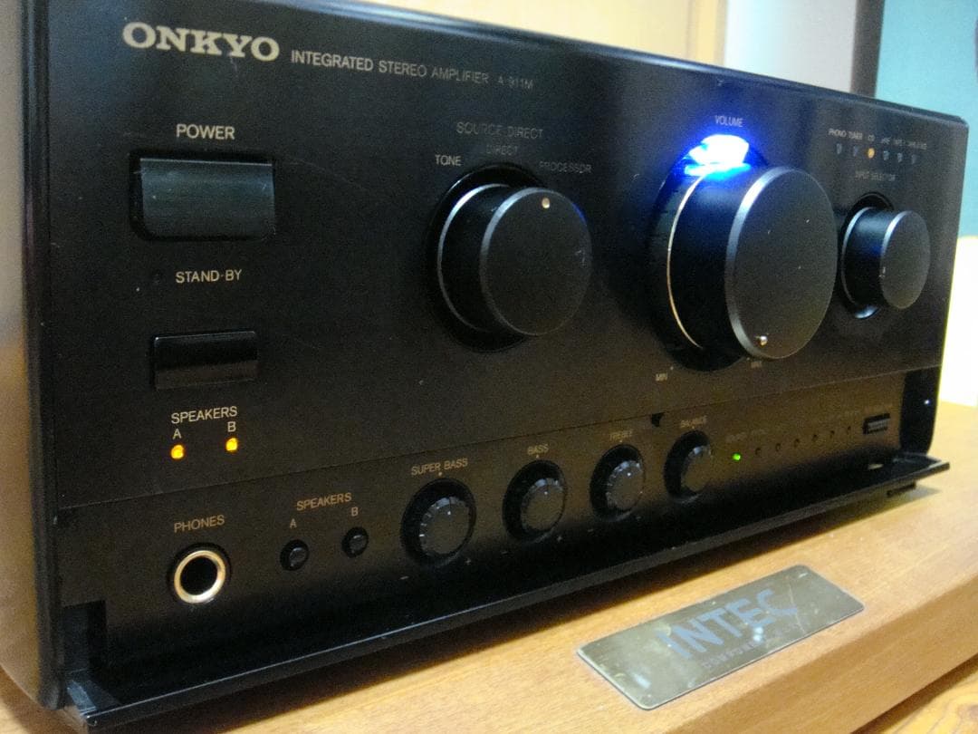 整備済 希少ONKYOオンキョー INTEC275アンプ A-911M黒 取説付