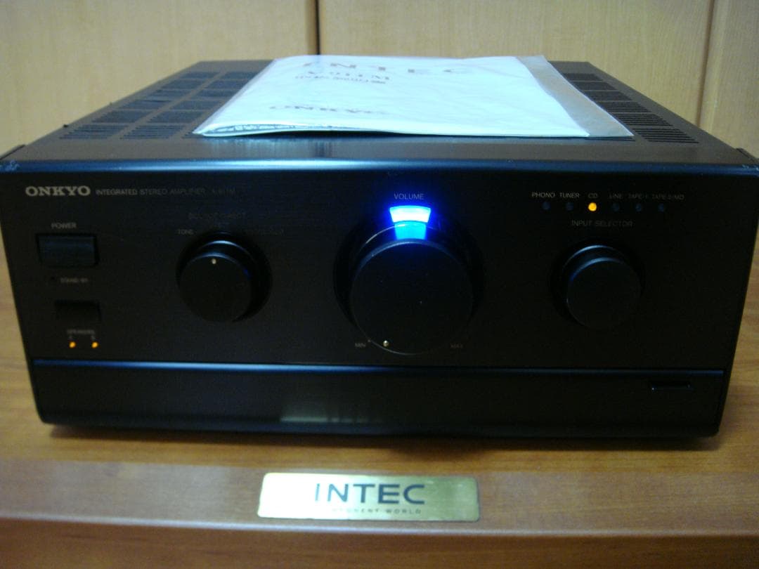 整備済 希少ONKYOオンキョー INTEC275アンプ A-911M黒 取説付