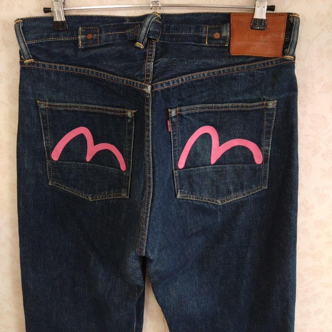 【希少モデル‼️】EVISU／Lot2004／ピンクカモメ✕2匹／W34✕L35