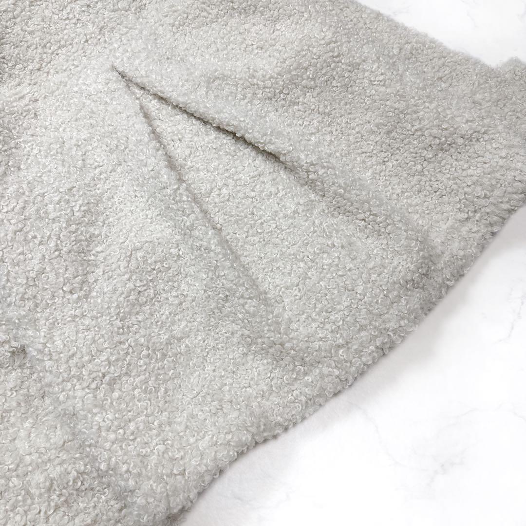 23AW ツルバイマリコオイカワ Goldie プードルファーコート アイボリー