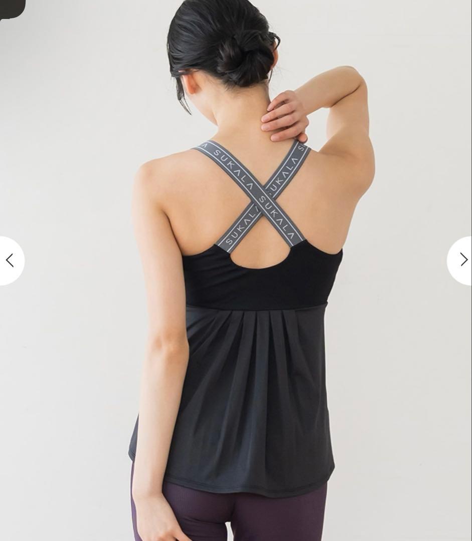 【SUKALA】ベーシックバックフレアタンクトップ