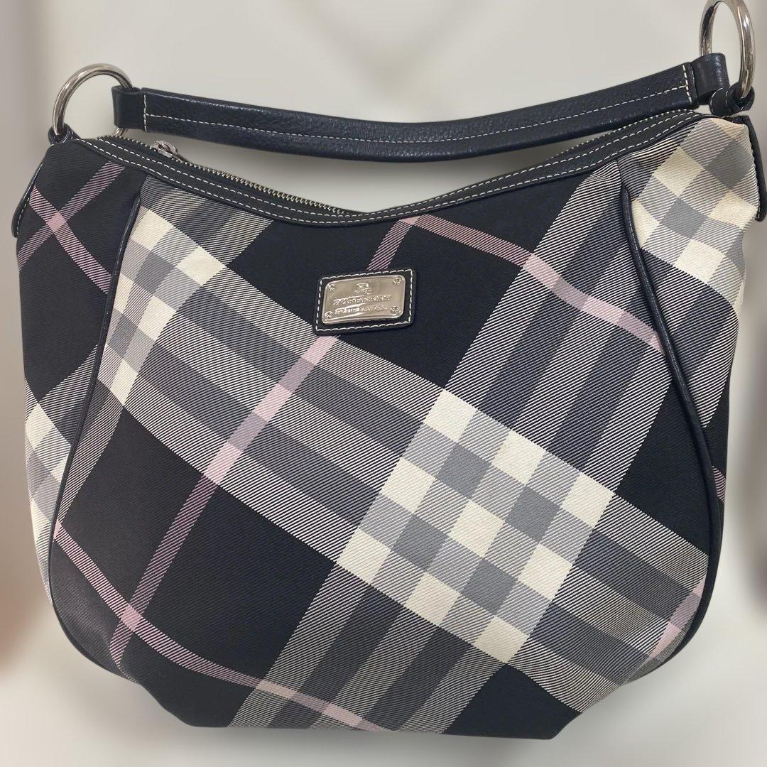 バーバリー ブルーレーベル　ワンショルダー　ノバチェック　2way ホースロゴ