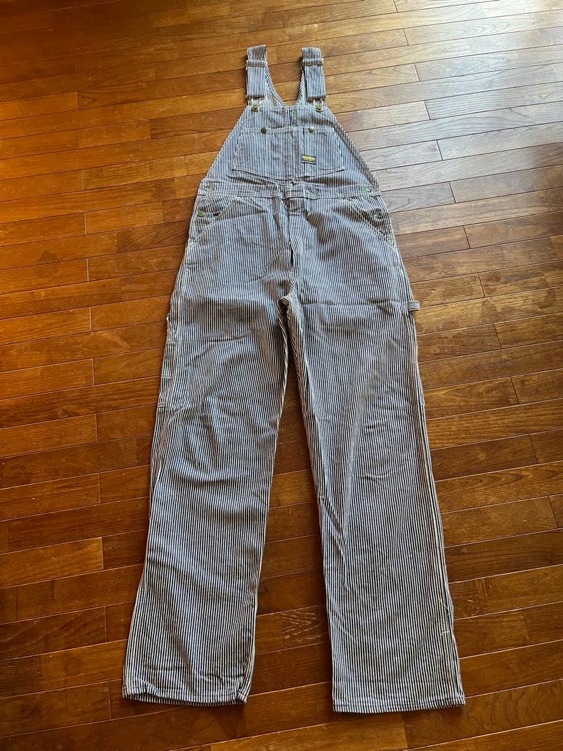 osh kosh ヒッコリー　オーバーオール　USA製