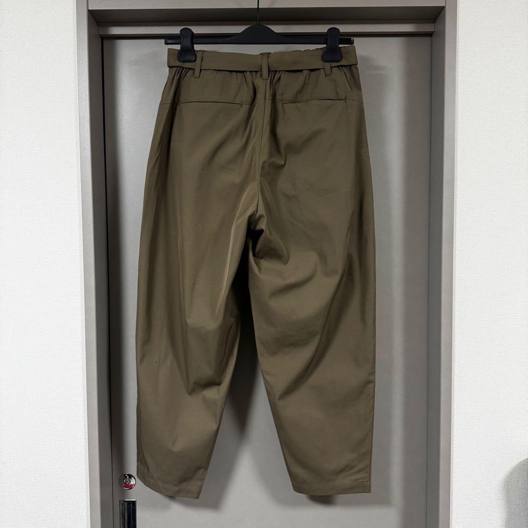 KAZUYUKI KUMAGAI 80/2 強撚ギャバ ベルト付ラップパンツ