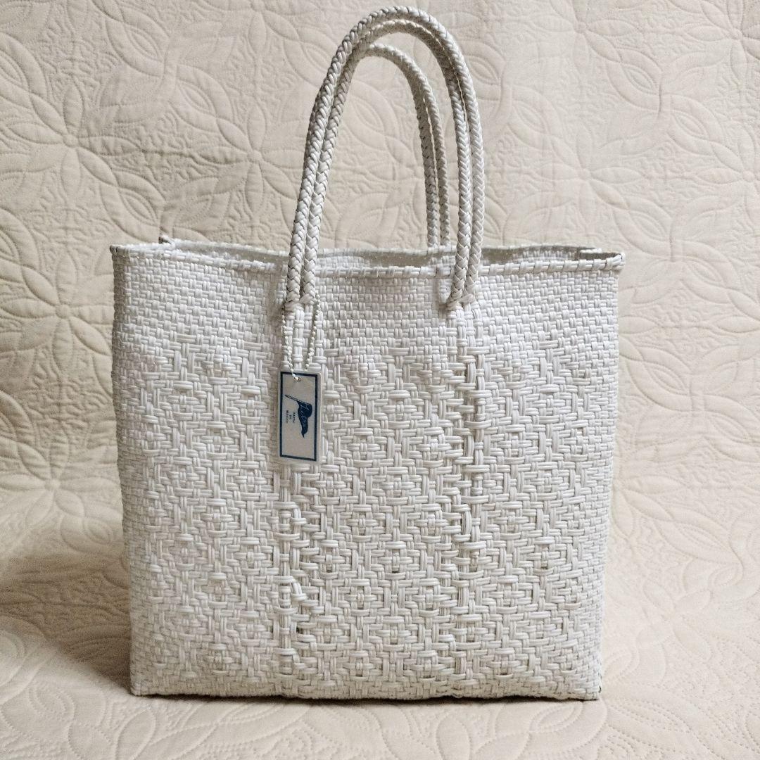 Letra メルカドバッグ 白 Mサイズ　マルシェバッグ＆ミニバッグ