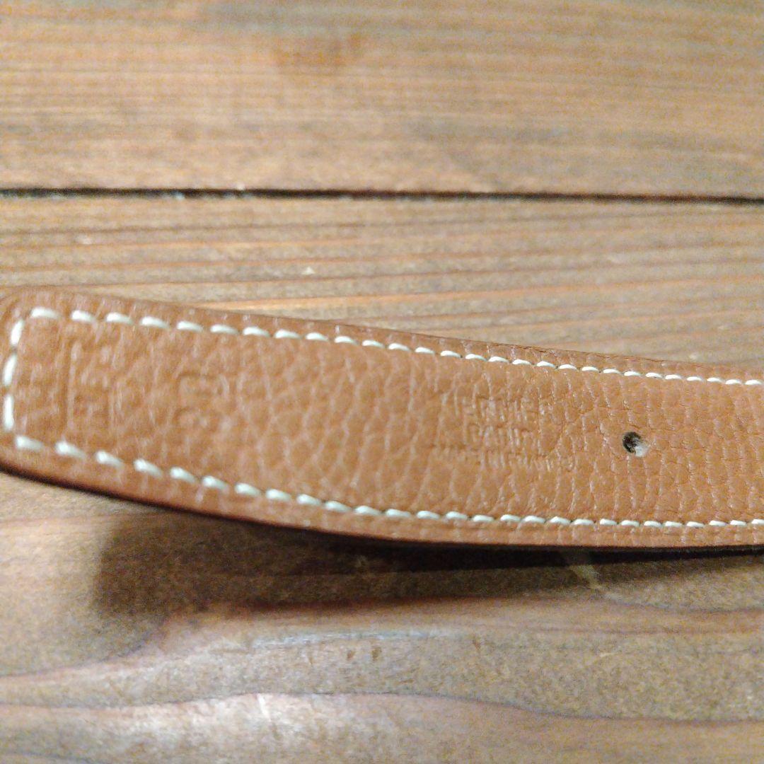 HERMES リバーシブル レザーベルト H型バックル