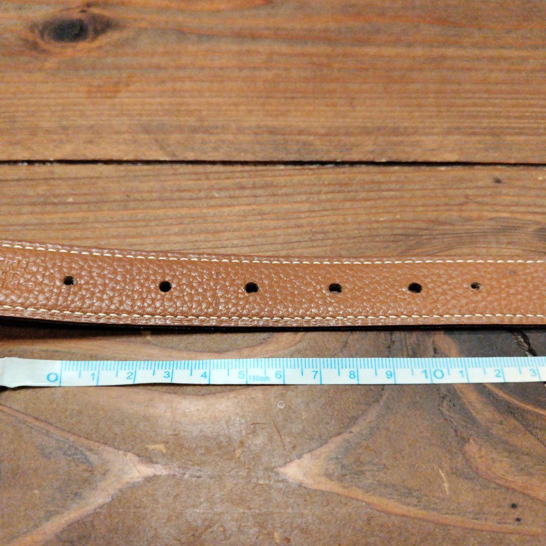 HERMES リバーシブル レザーベルト H型バックル