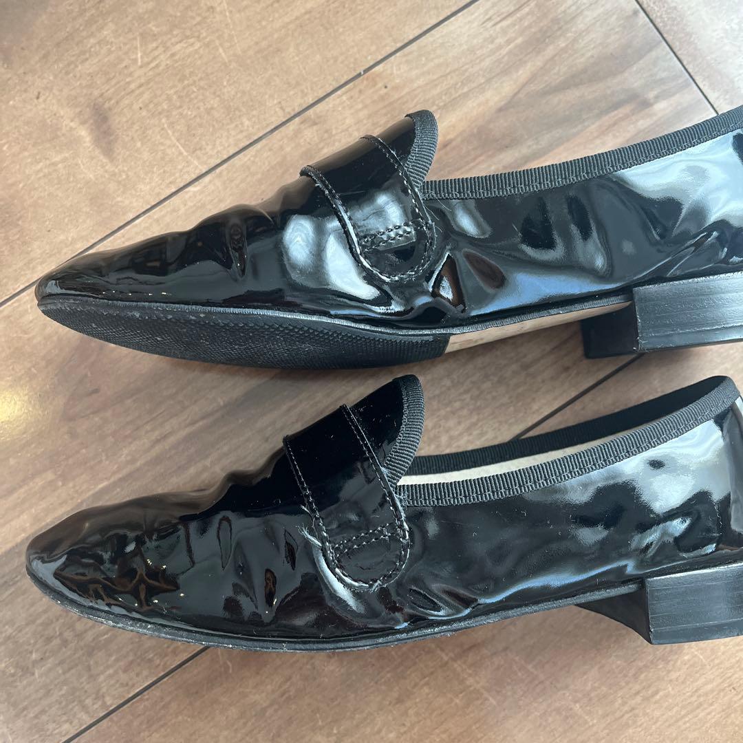 Repetto ブラック ローファーマイケル 38