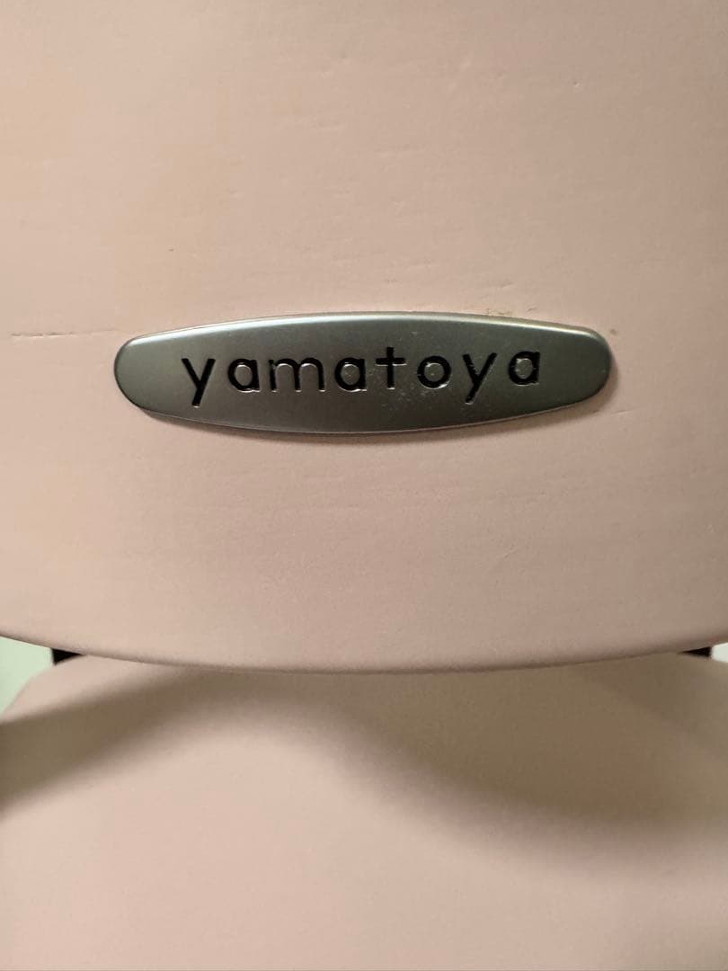 【美品】大和屋ミルキーピンク ハイチェア座面高さ調整可能⭐︎ベルト未使用☆説明書付