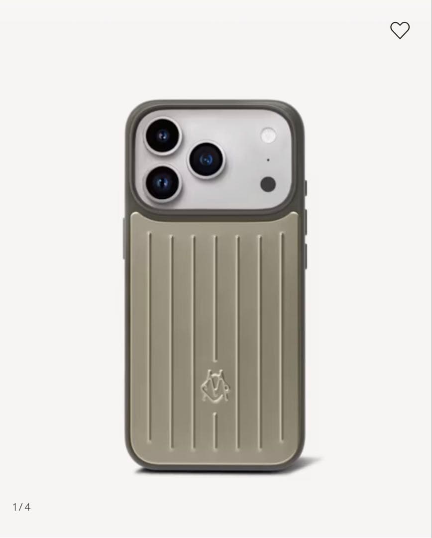 RIMOWA iPhone17Pro アルミケース チタニウム