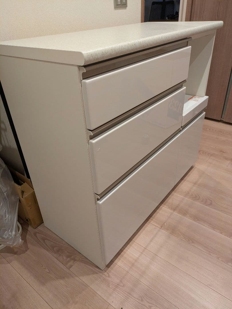 NITORI　アルミナ　キッチンカウンター幅100cm