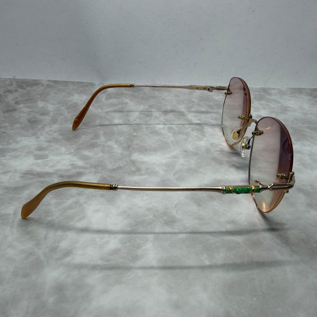 か*ギ様 LOUIS Century ルイスセンチュリー 18K 金 リムレスメ