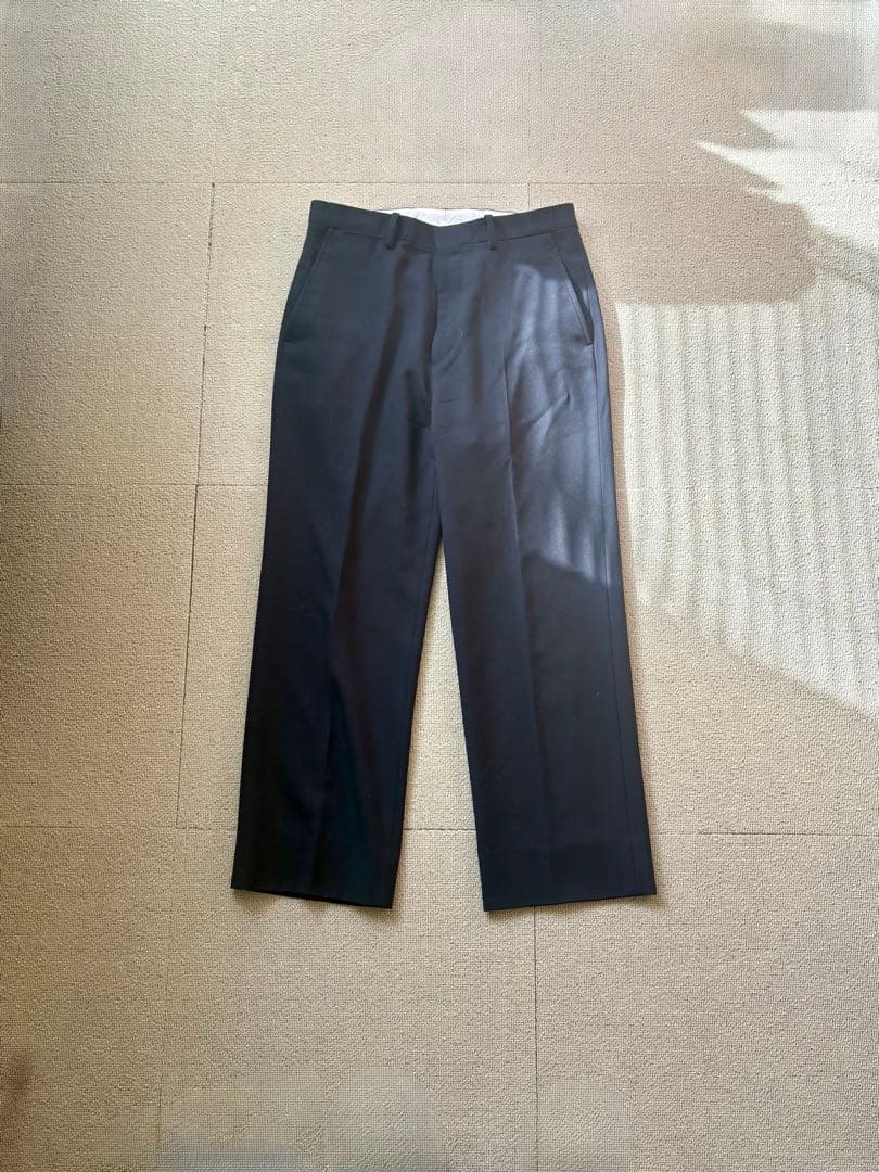 【BIOTOP】ノープリーツウールスラックス サイズL