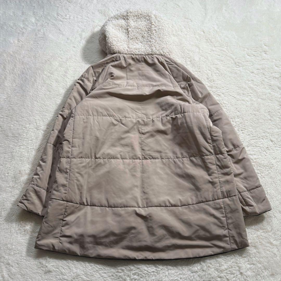 【新品】ドゥクラッセ マジカルサーモ ボアフードコート XL リバーシブル 完売