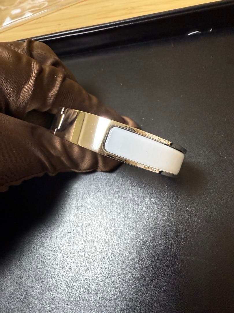 HERMES H バングル ホワイト