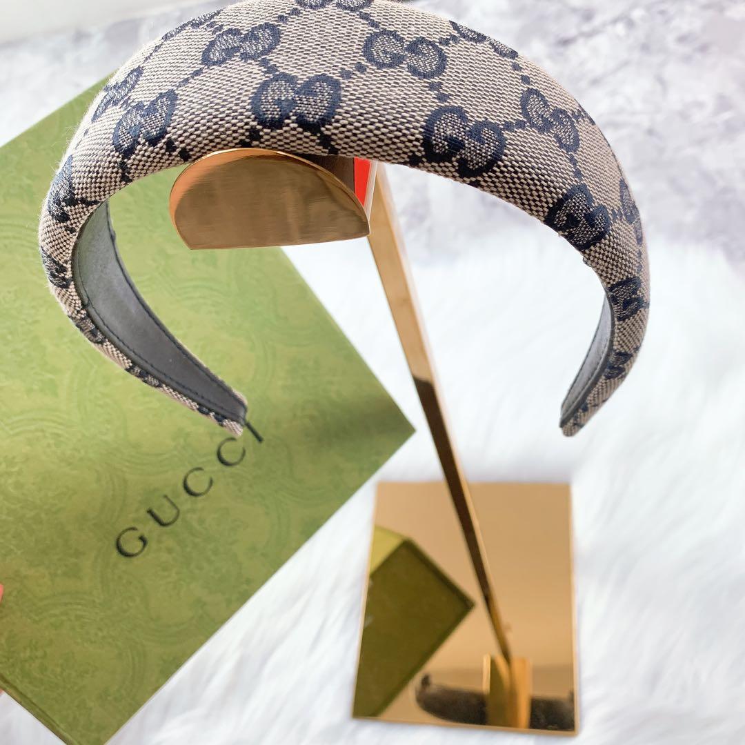 【正規品】GUCCI カチューシャ GG キャンバス ヘアバンド