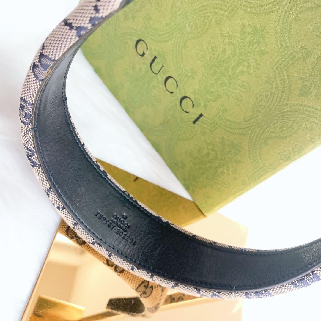 【正規品】GUCCI カチューシャ GG キャンバス ヘアバンド