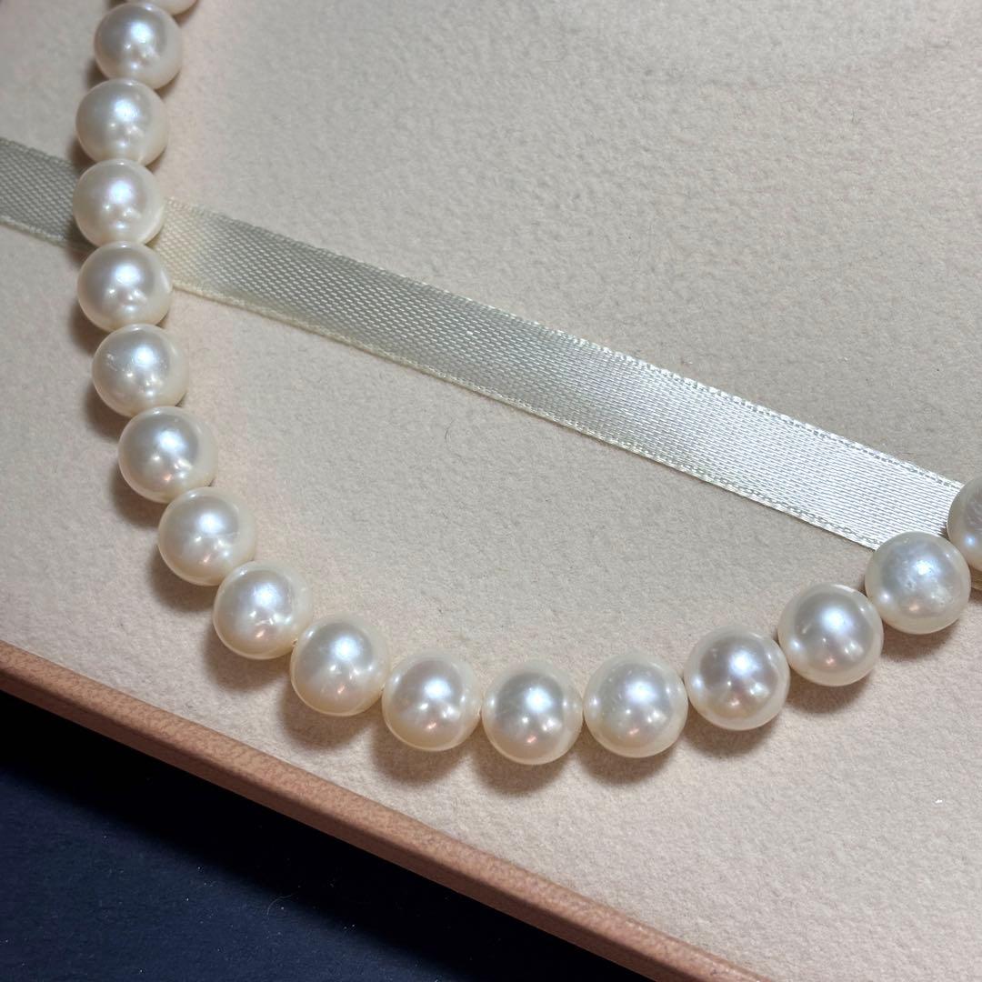 超大珠✨　パール　ネックレス　イヤリング　9.4-10.1 本真珠　SILVER