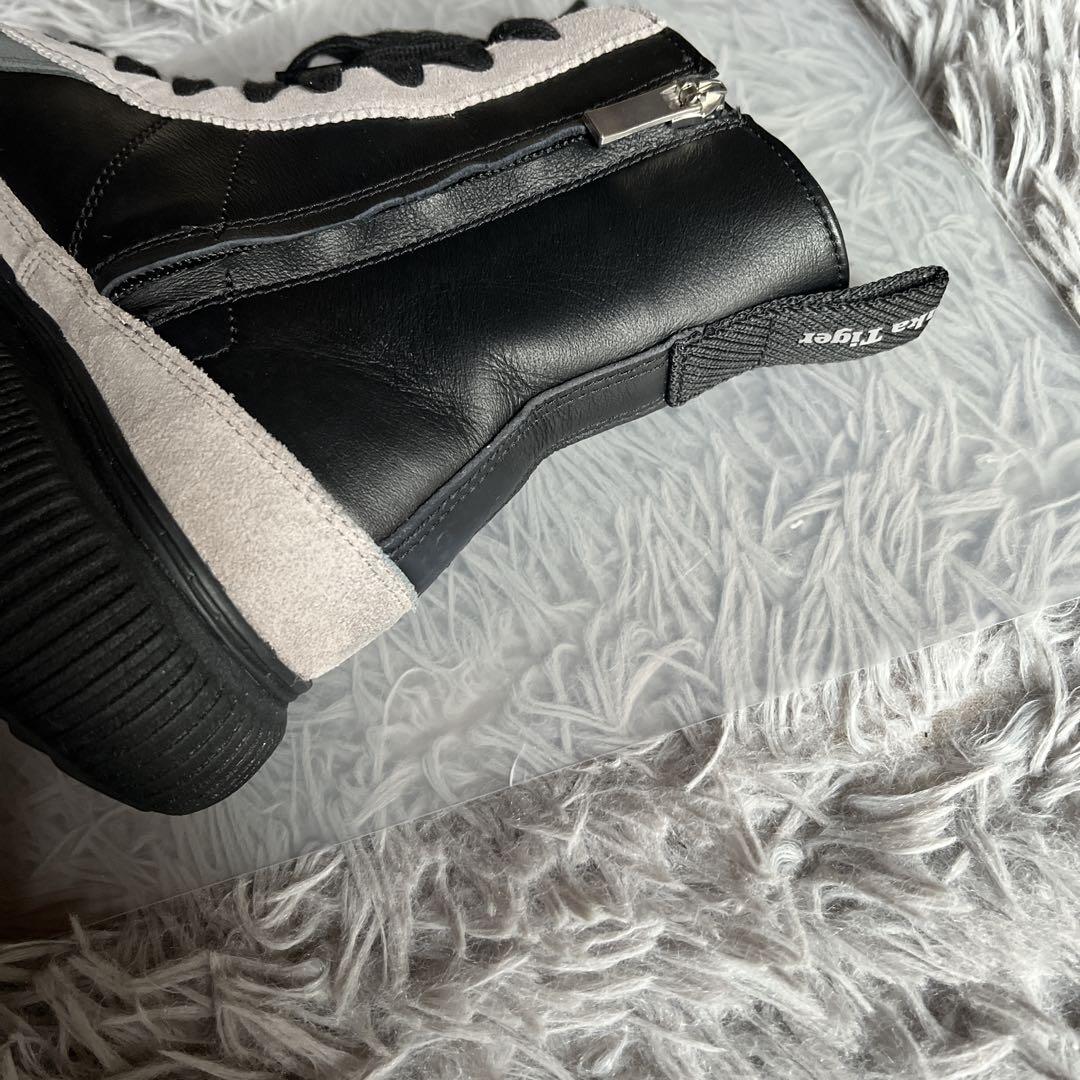 オニツカタイガー デレシティ ブーツ 22.5 黒 シューズ 厚底 靴 防寒