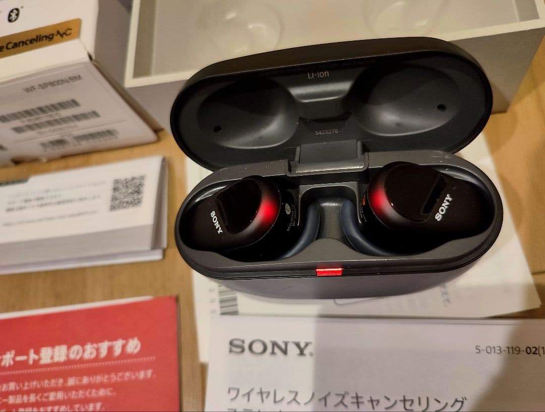 ほぼ新品 Sony WF-SP800N ワイヤレスイヤホン