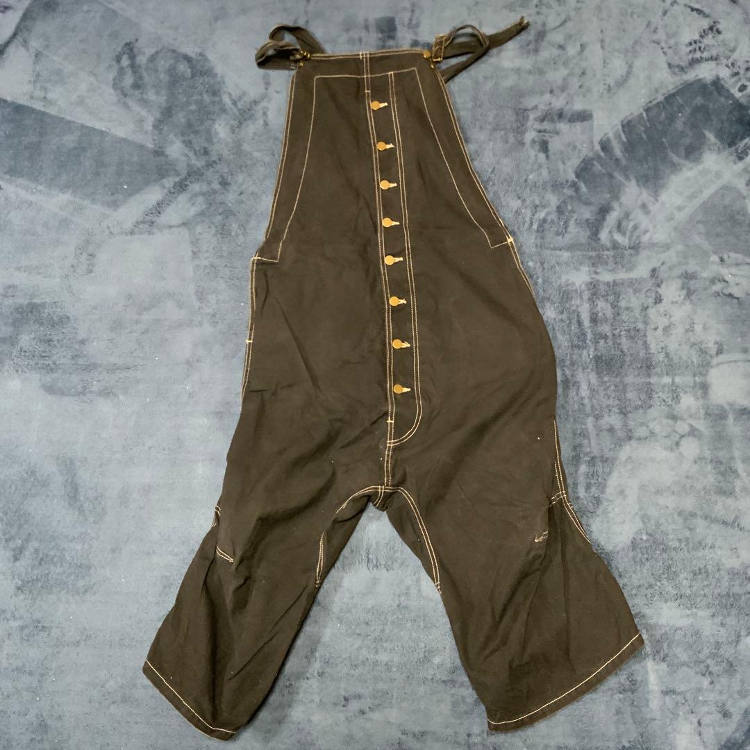 NEMETH コットンオーバーオール Mサイズ ダークグリーン