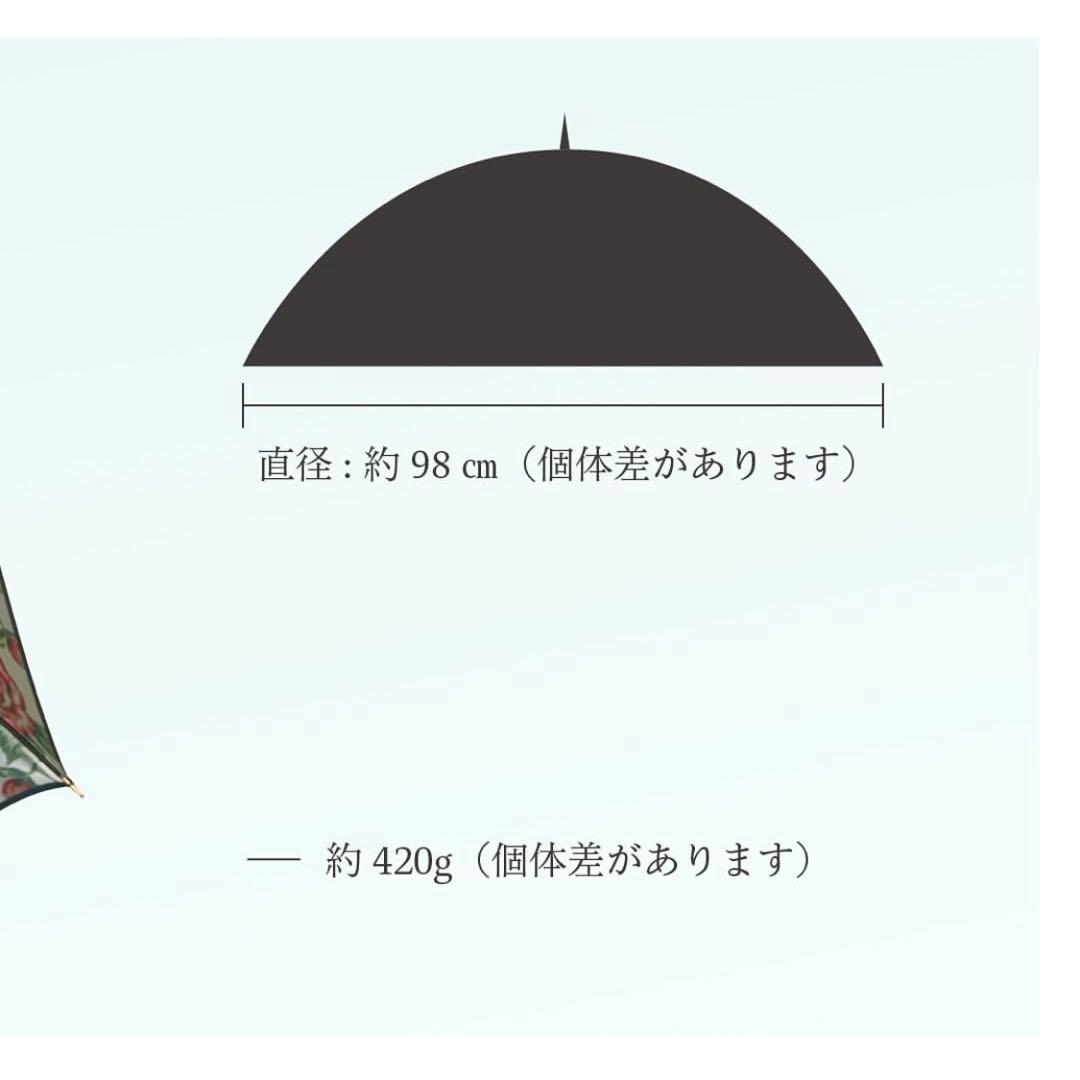 新品未使用 前原光榮商店 レディース雨傘 ロゼッタ ボトルグリーン 数量限定品