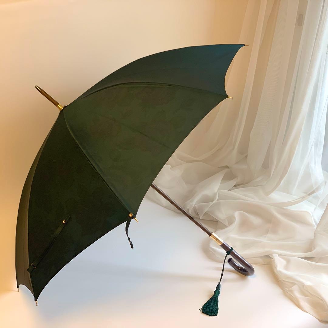 新品未使用 前原光榮商店 レディース雨傘 ロゼッタ ボトルグリーン 数量限定品