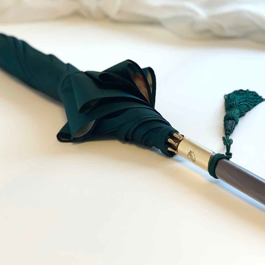 新品未使用 前原光榮商店 レディース雨傘 ロゼッタ ボトルグリーン 数量限定品