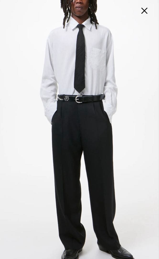 パンツ ourlegacy borrowed chino blackpanamawool