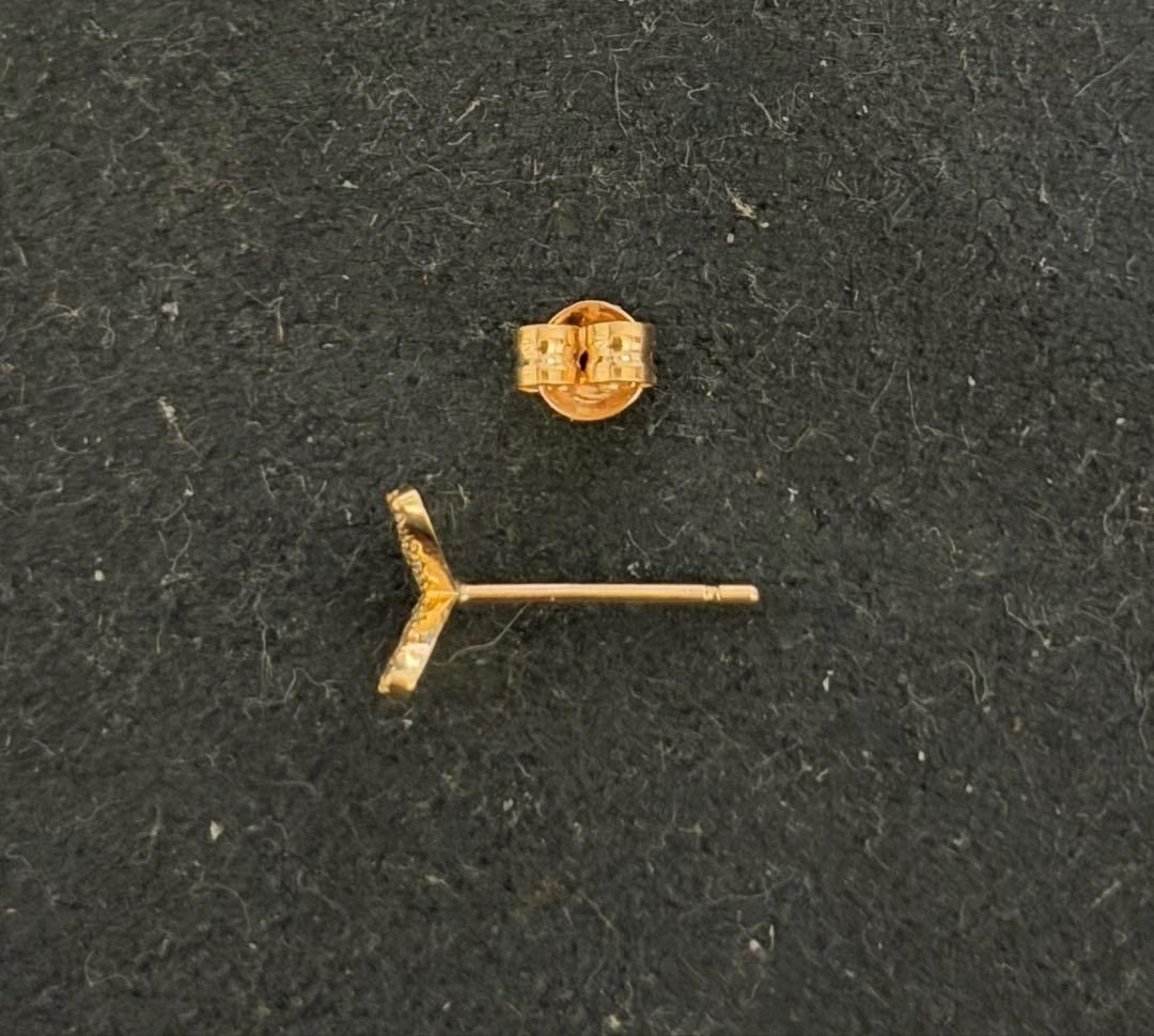 AHKAH パピヨン ピアス ダイヤ k18 蝶々 バタフライ