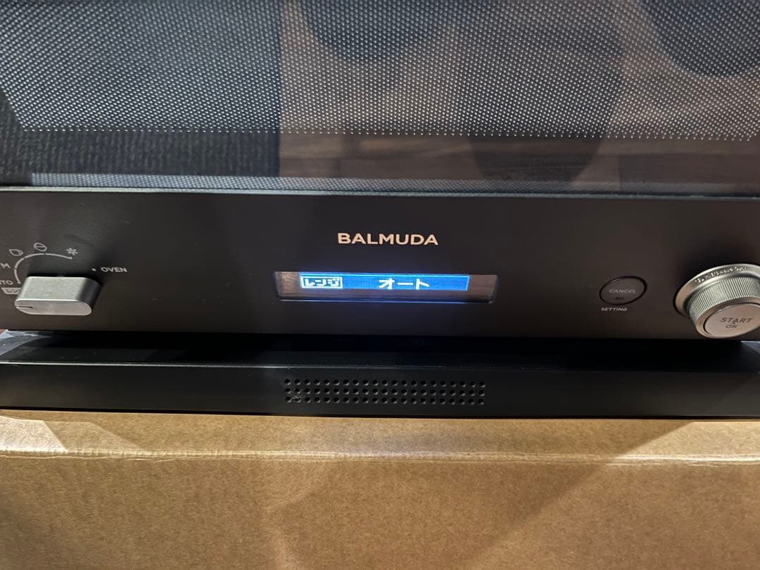 【ジャンク品】BALMUDA オーブンレンジ ブラック