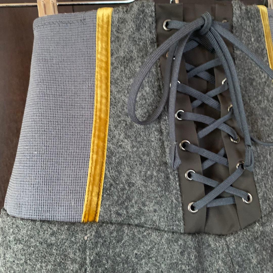 編み上げコルセットジョッパーズ風フェルト生地ハーフパンツ✨美品／アンダーカバー