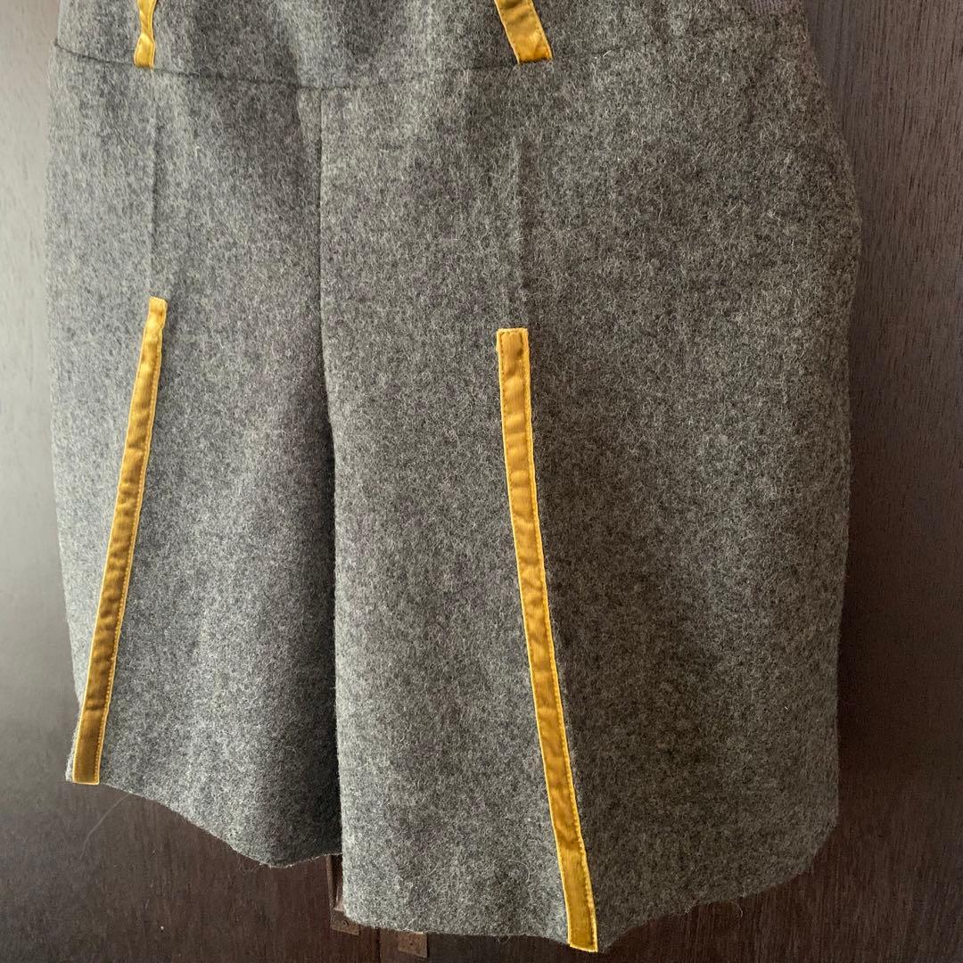 編み上げコルセットジョッパーズ風フェルト生地ハーフパンツ✨美品／アンダーカバー