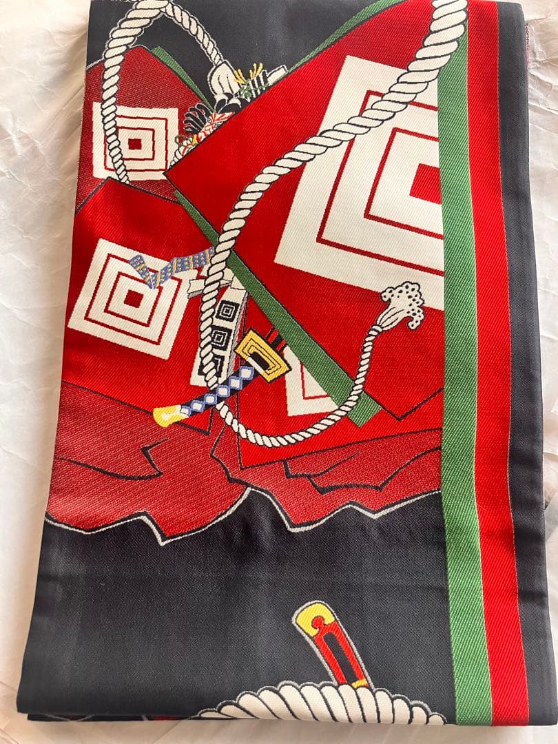 歌舞伎十八番⚡︎粋な洒落袋帯