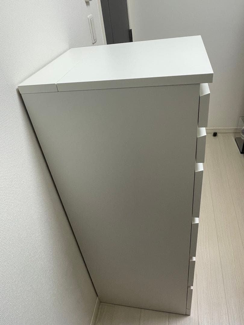 【世田谷区直接引取】IKEA MALM マルム 6段チェスト　ホワイト