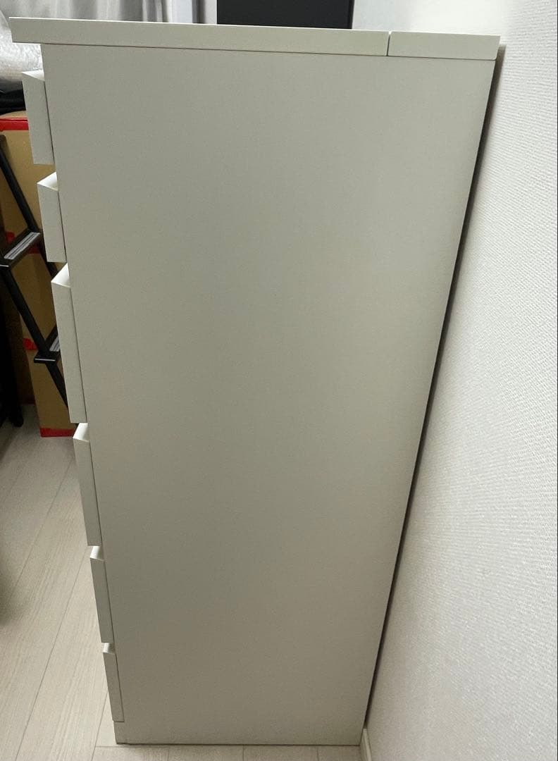 【世田谷区直接引取】IKEA MALM マルム 6段チェスト　ホワイト