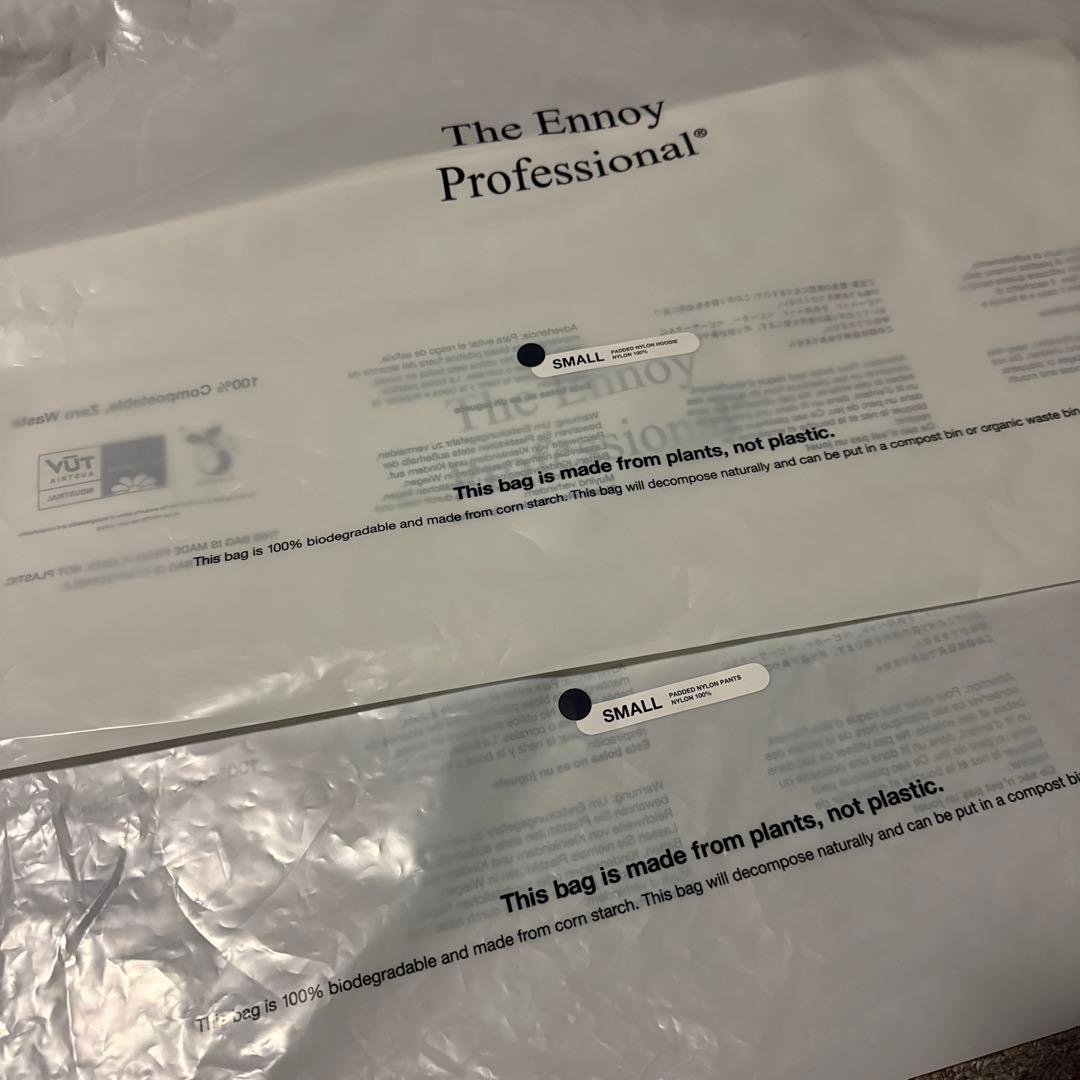 ENNOY パデッドナイロンセットアップ ネイビー