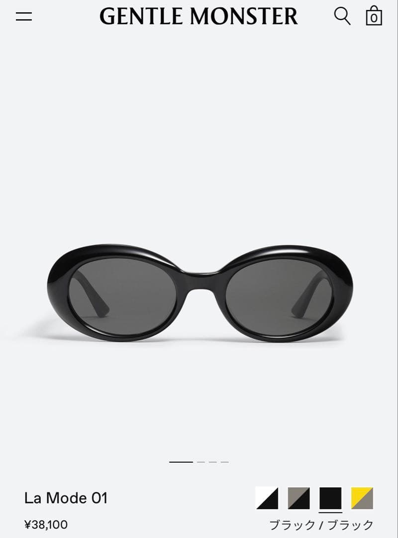 GENTLE MONSTER La Mode 01 ブラックサングラス