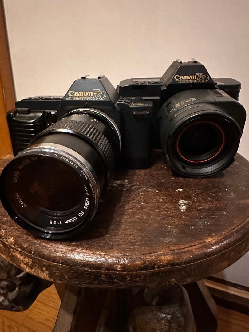 Canon T80 AC35-70 + T70 完動品セット