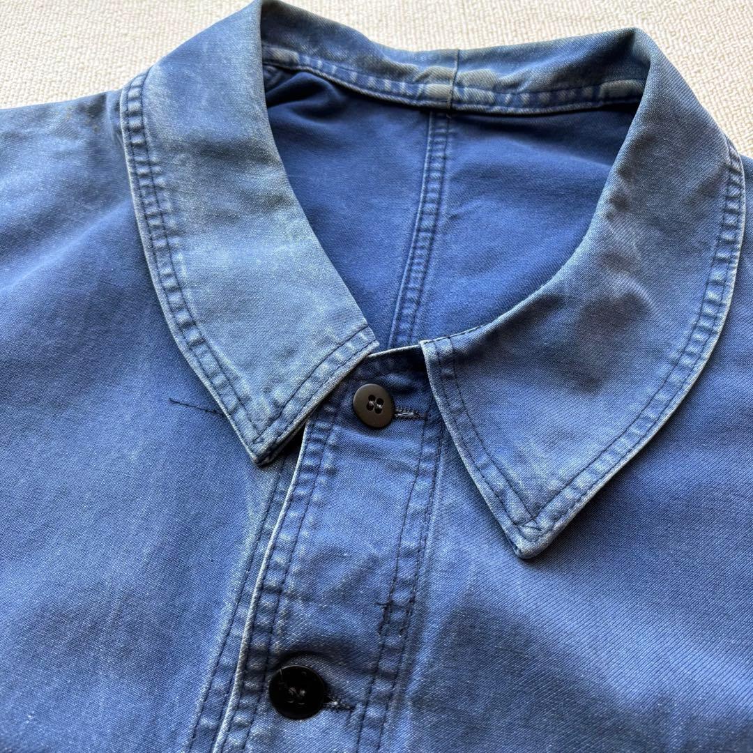 【Rii】60s フレンチヴィンテージ コットンツイル ワークジャケット