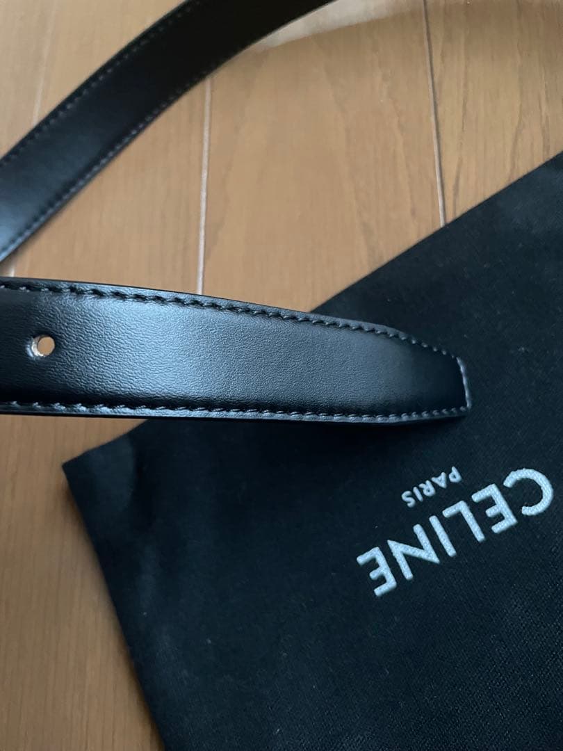 CELINEベルト トリオンフ カーフスキンブラック 63、64㎝75㎝〜80