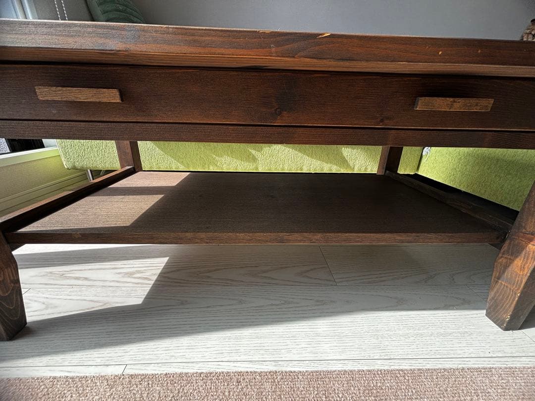 再々お値下げ 美品 木製 ローテーブル カフェテーブル リビングテーブル