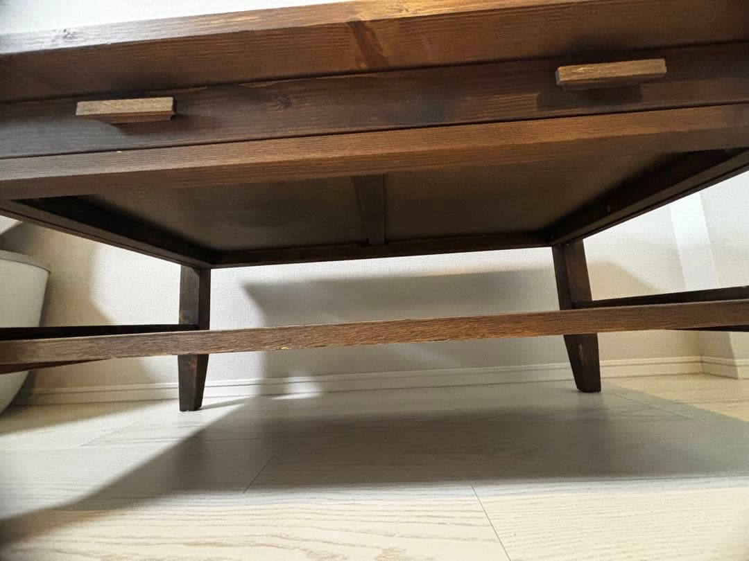 再々お値下げ 美品 木製 ローテーブル カフェテーブル リビングテーブル