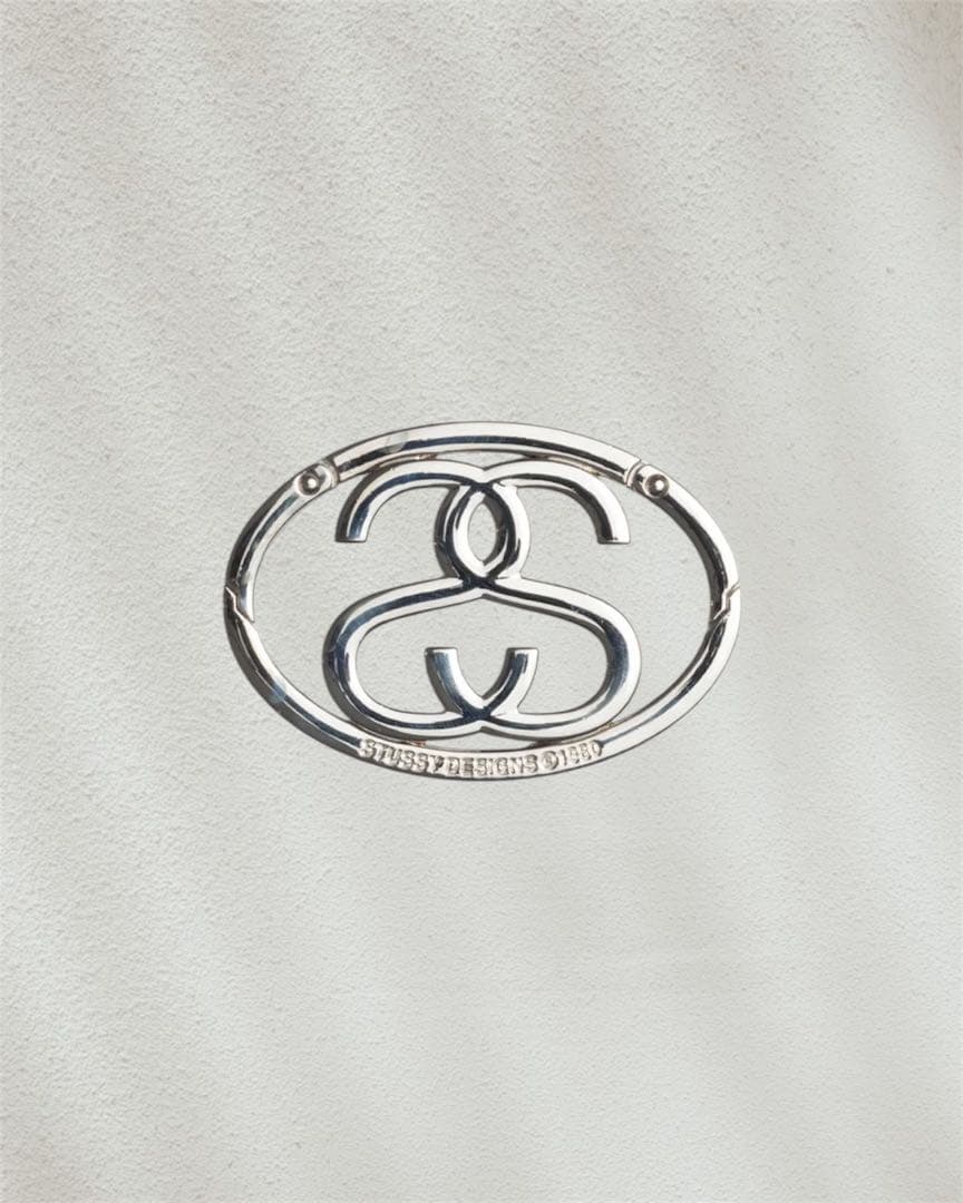ラスト Stussy SS LINK CARABINER Silver カラビナ