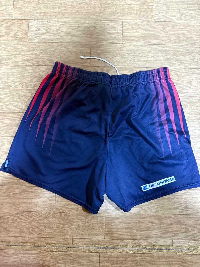 ASICS バレーボールパンツ ネイビー/レッド