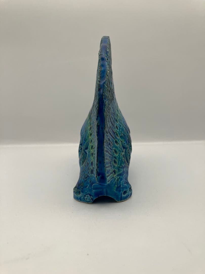 ビトッシ　リミニブルー　ヤマアラシ　陶器置物　Y