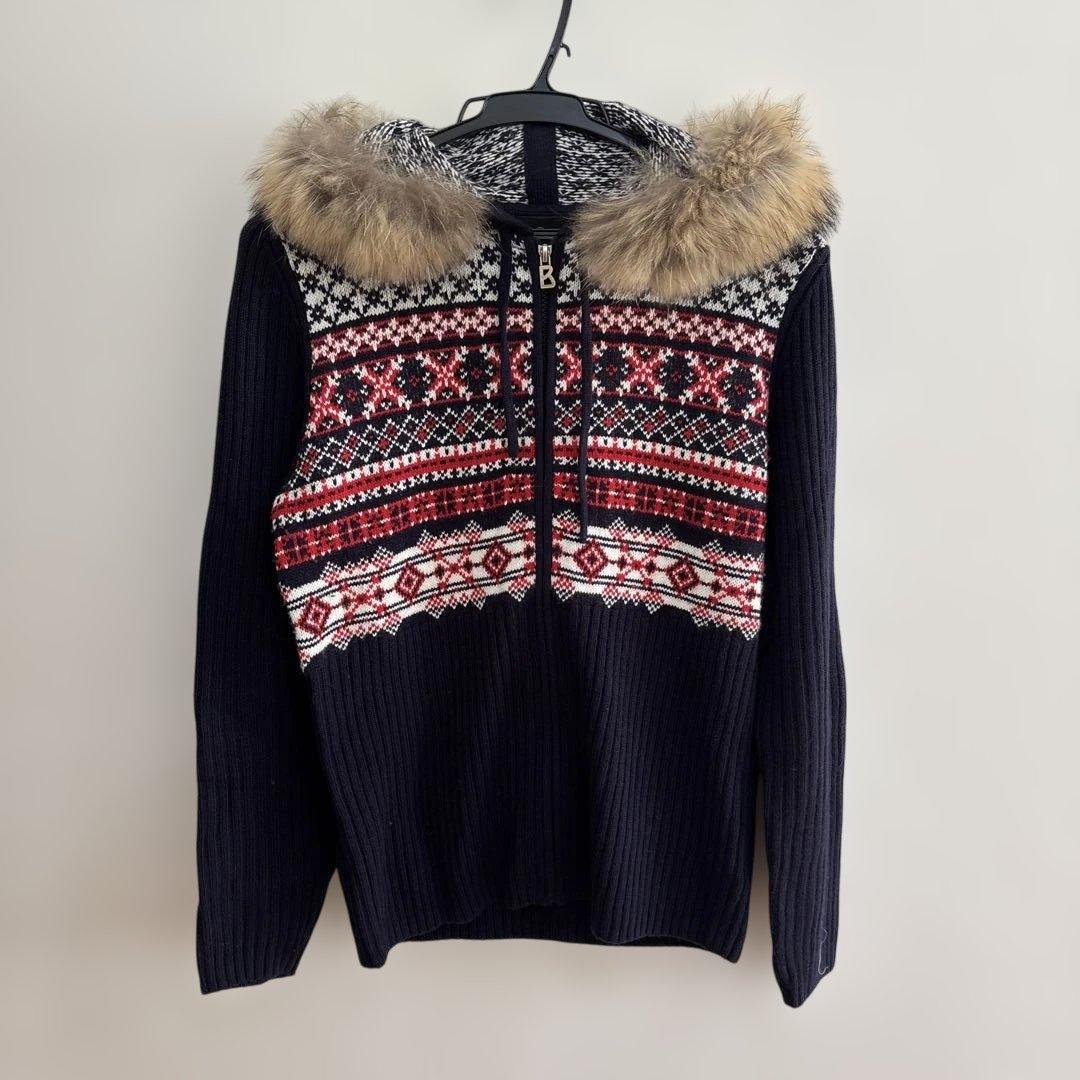 はるゆり様　BOGNERファー付き ニットパーカー